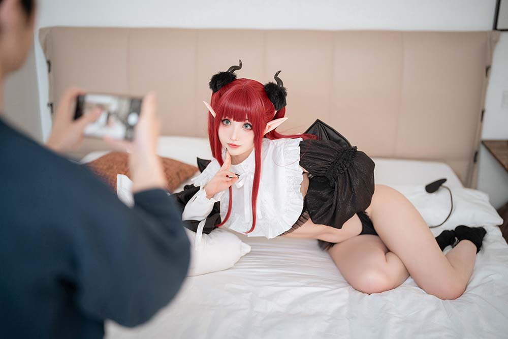rioko凉凉子(肉扣热热子) – 喜多川海梦-梦魔利兹 Cosplay-第1张