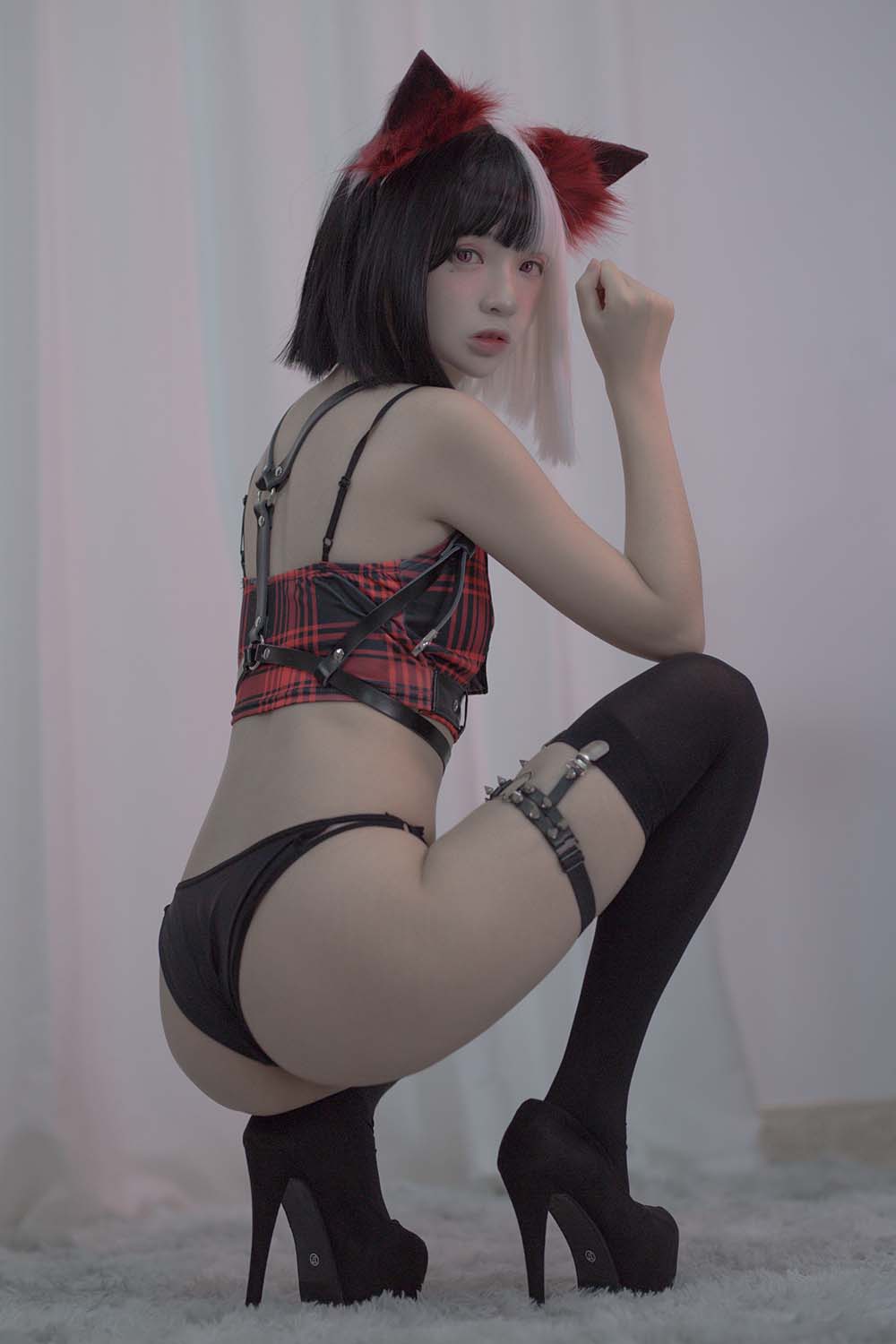 疯猫ss – 黑白魔女库伊拉 Cosplay-第2张