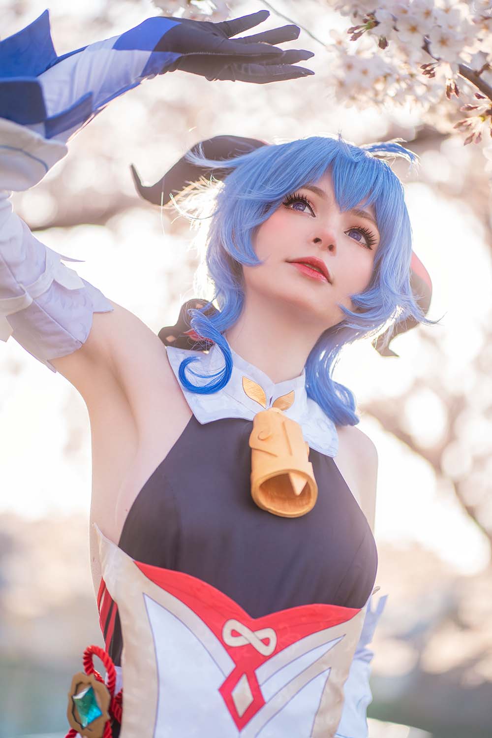 Peach milky – Ganyu Cosplay-第1张