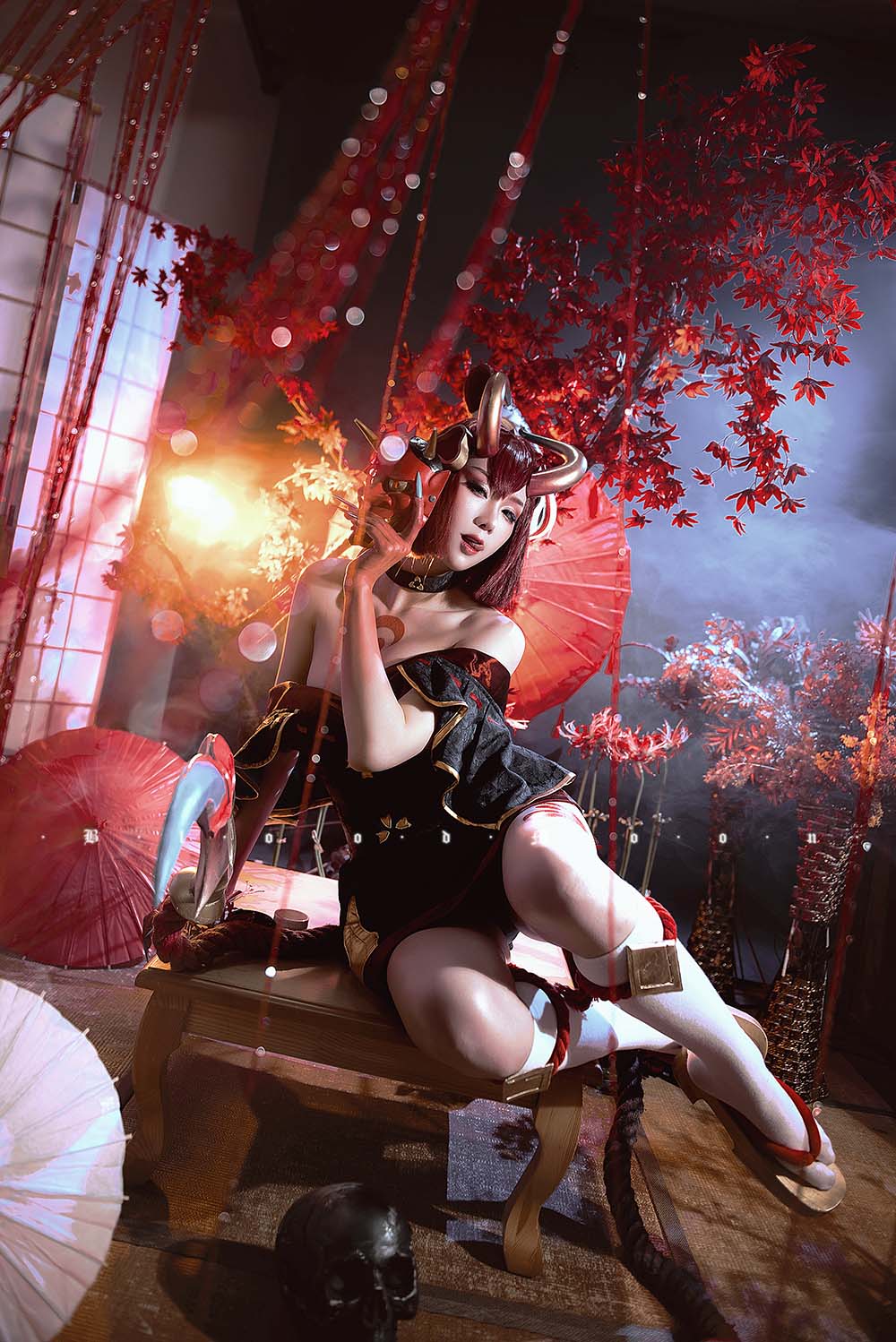 瓦斯塔亚小龙虾 – 猩红之月伊芙琳 Cosplay-第1张