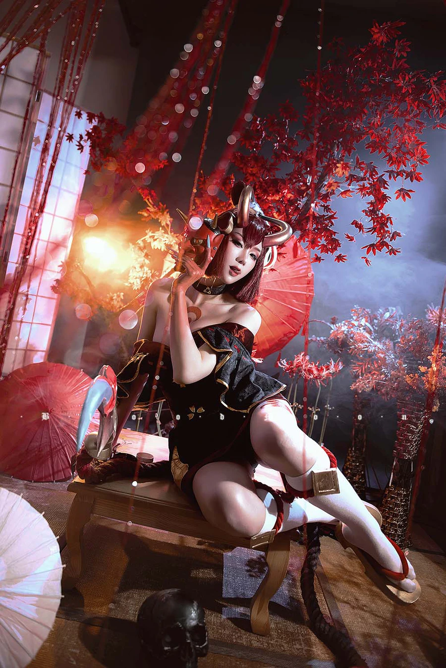 瓦斯塔亚小龙虾 – 猩红之月伊芙琳 Cosplay-第1张