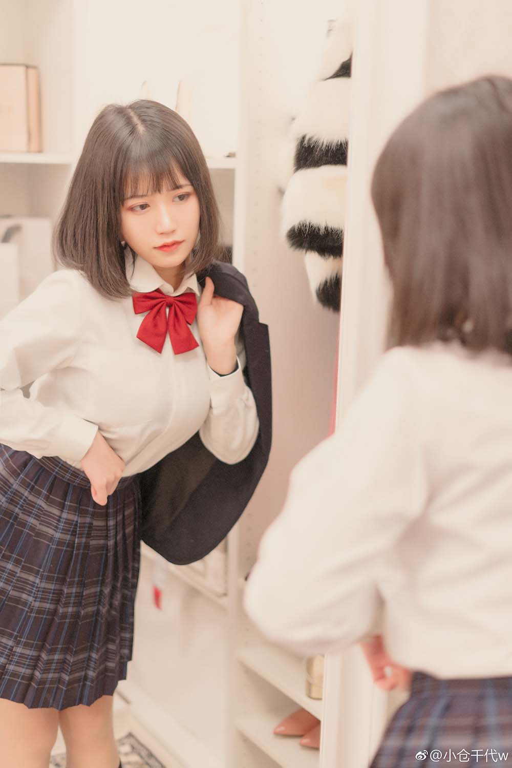 小仓千代w – JK Cosplay-第1张