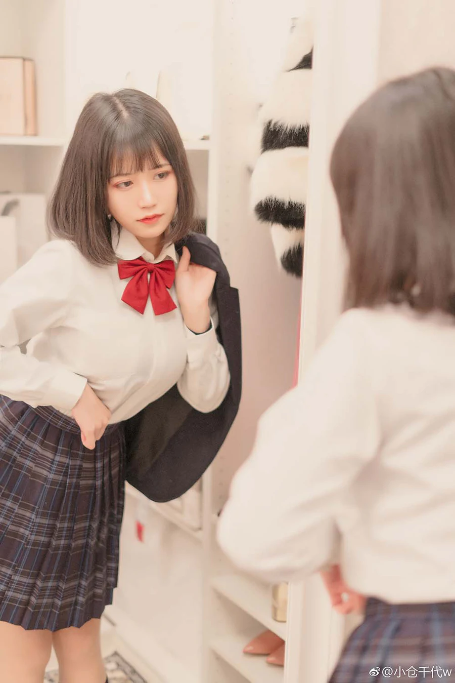 小仓千代w – JK Cosplay-第1张