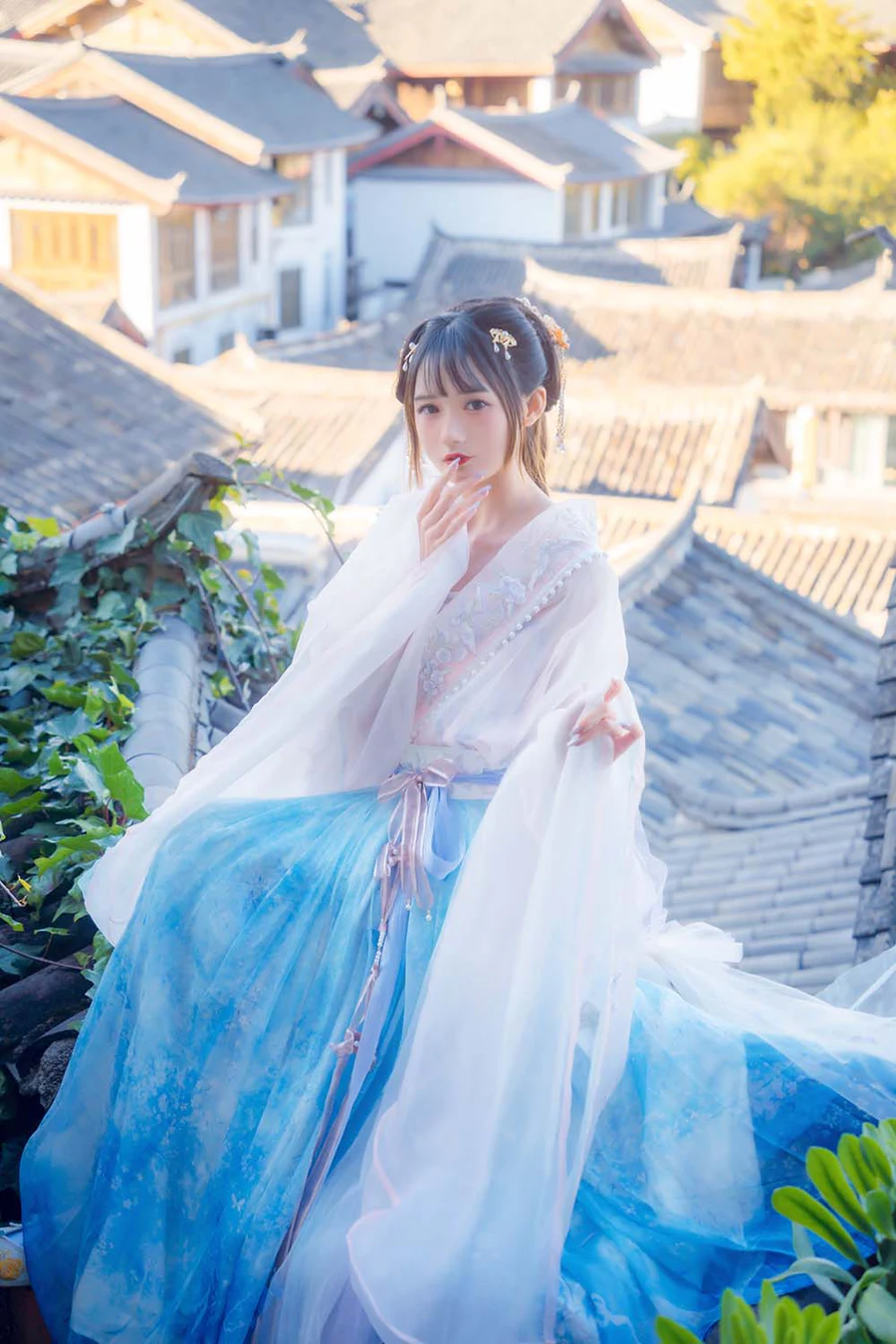 兔子Zzz不吃胡萝卜 – 丽江屋顶 Cosplay-第1张