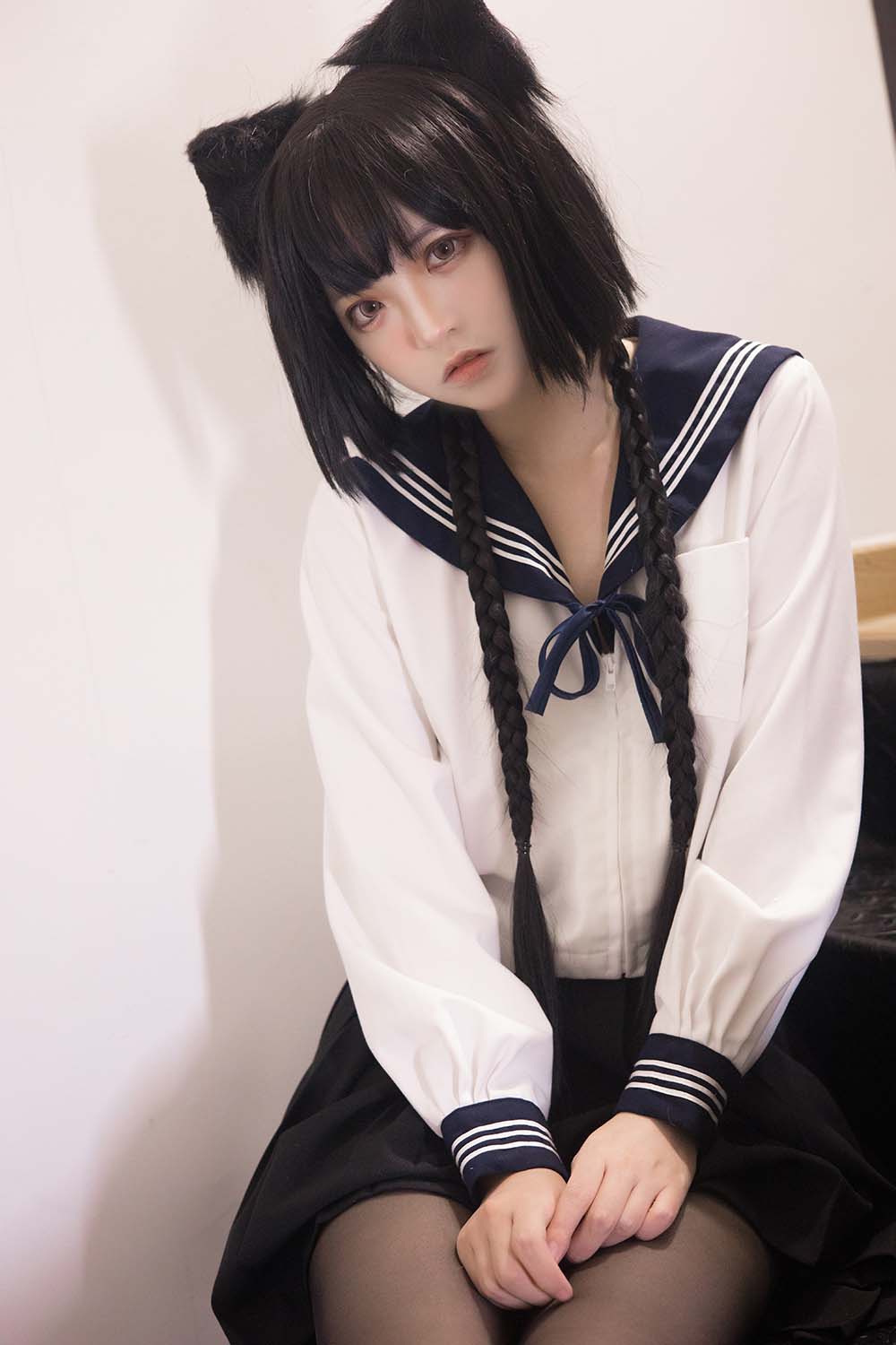 疯猫ss – 制服少女 Cosplay-第1张