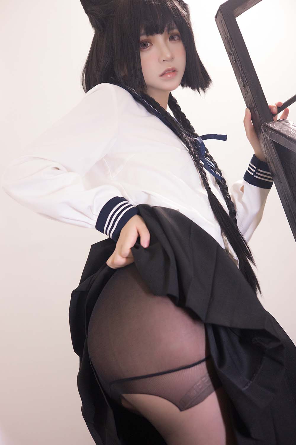 疯猫ss – 制服少女 Cosplay-第2张