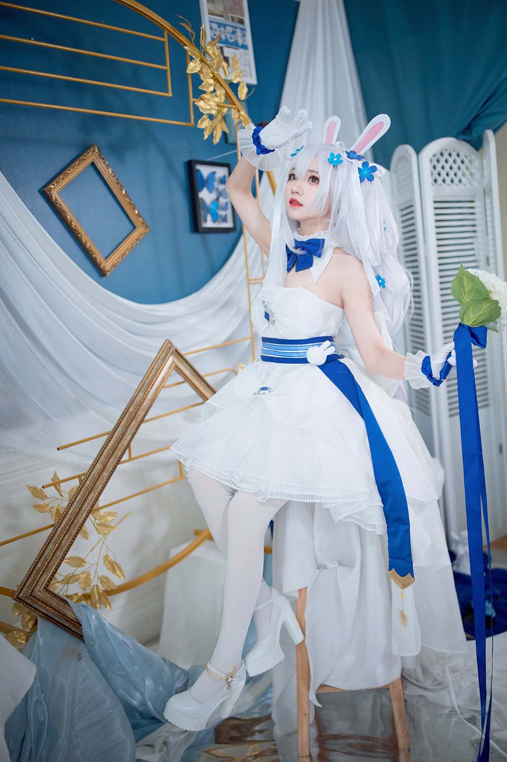 花柒Hana – 拉菲花嫁 Cosplay-第1张