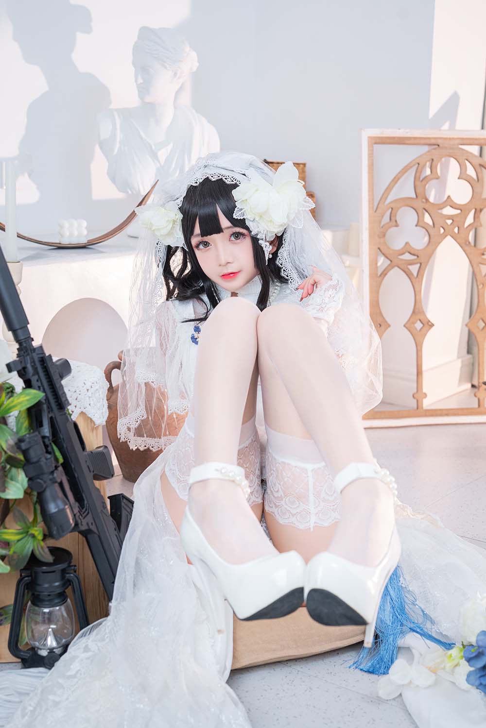 日奈娇 – 95式婚纱 Cosplay-第1张