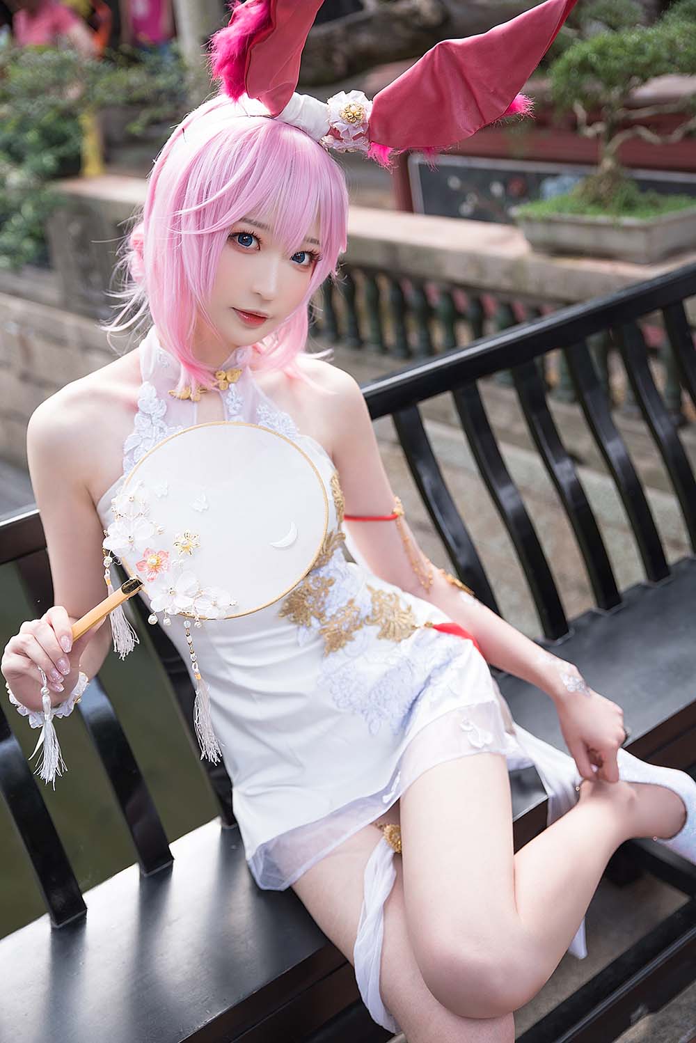 南宫 – 八重樱旗袍 Cosplay-第1张