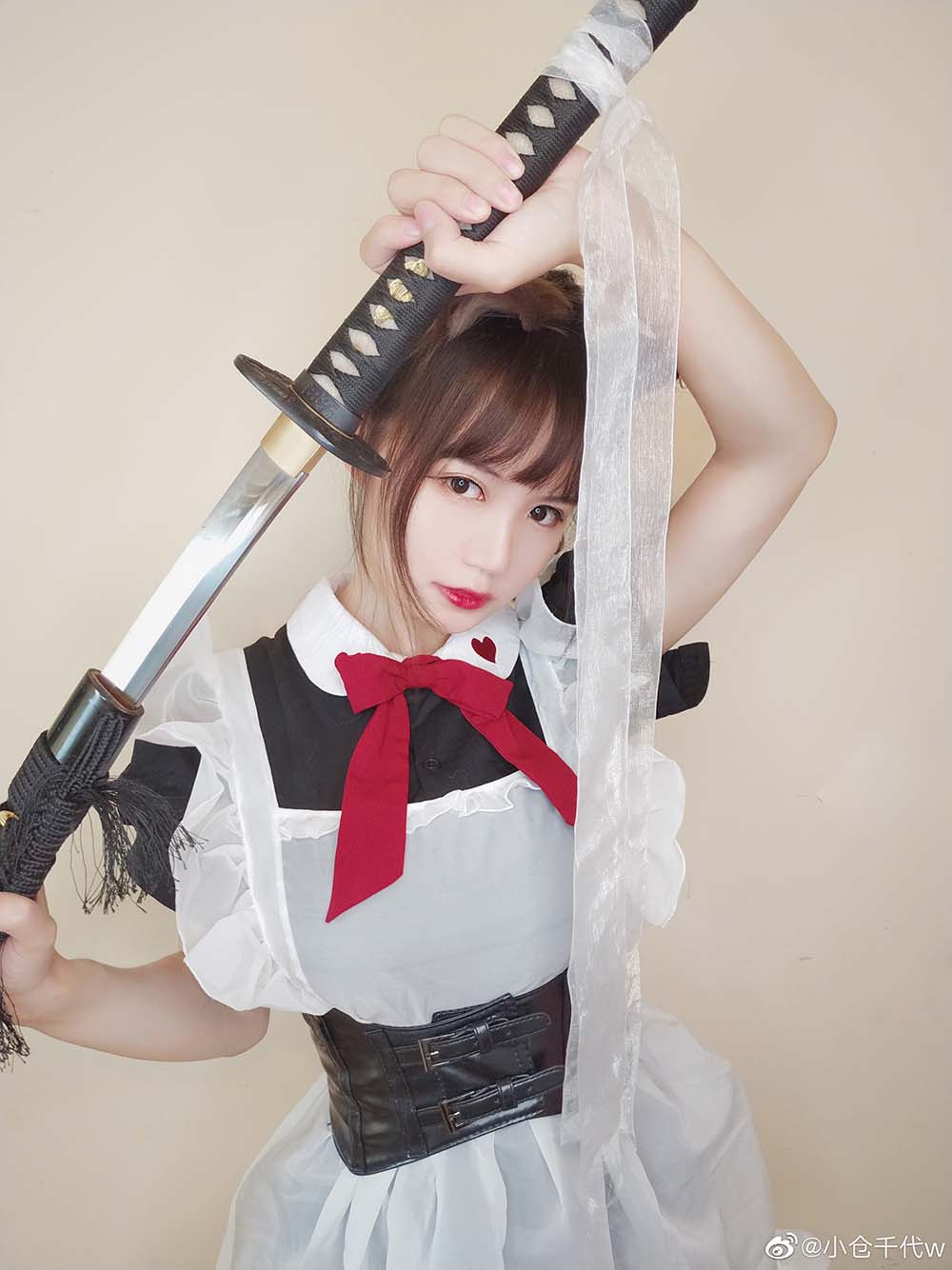 小仓千代w – 带刀女仆 Cosplay-第2张