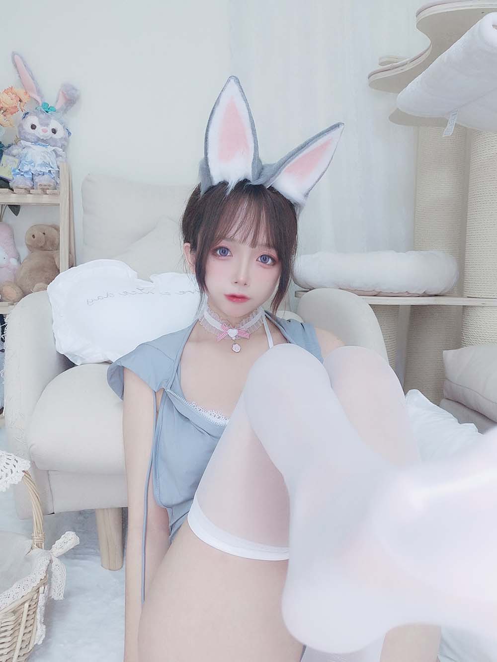 日奈娇 – 兔兔卫衣 Cosplay-第2张
