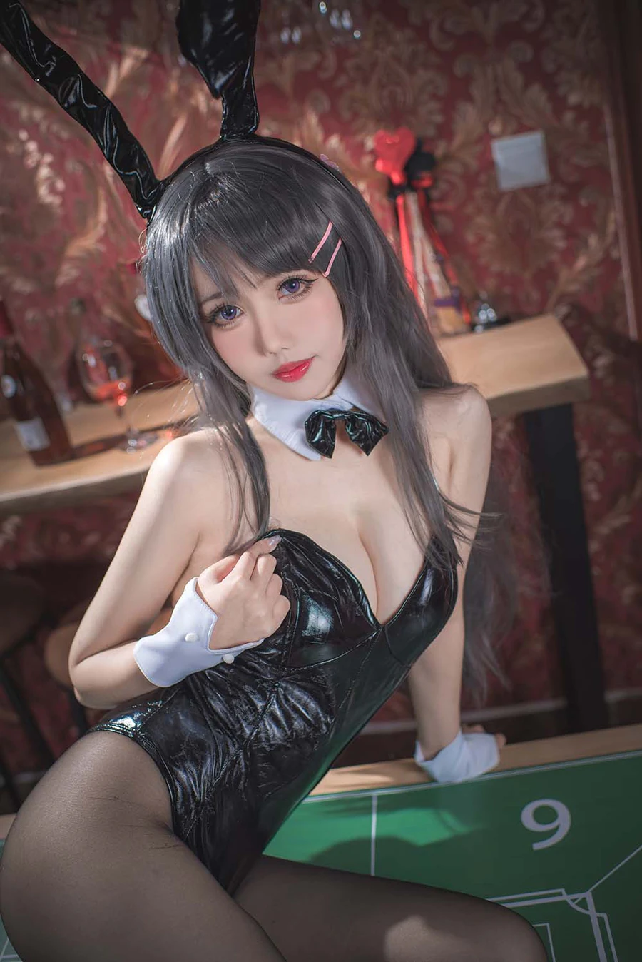 仙女月 – 樱岛麻衣兔女郎 Cosplay-第1张