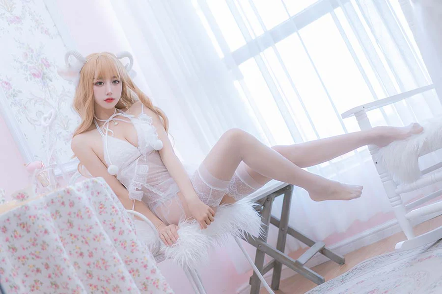 过期米线线喵 – 小羊咩生日限定 Cosplay-第2张