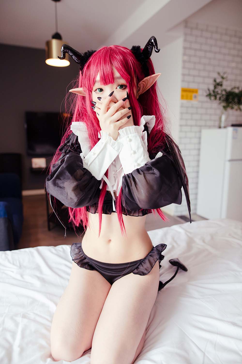 神沢永莉 – 魅魔利兹 Cosplay-第2张