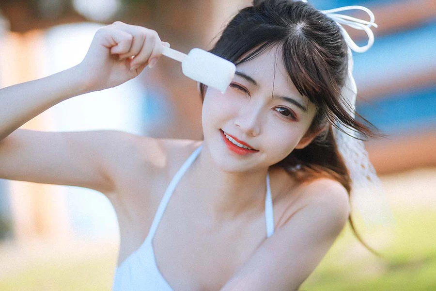 鳗鱼霏儿 – 海边 Cosplay-第2张