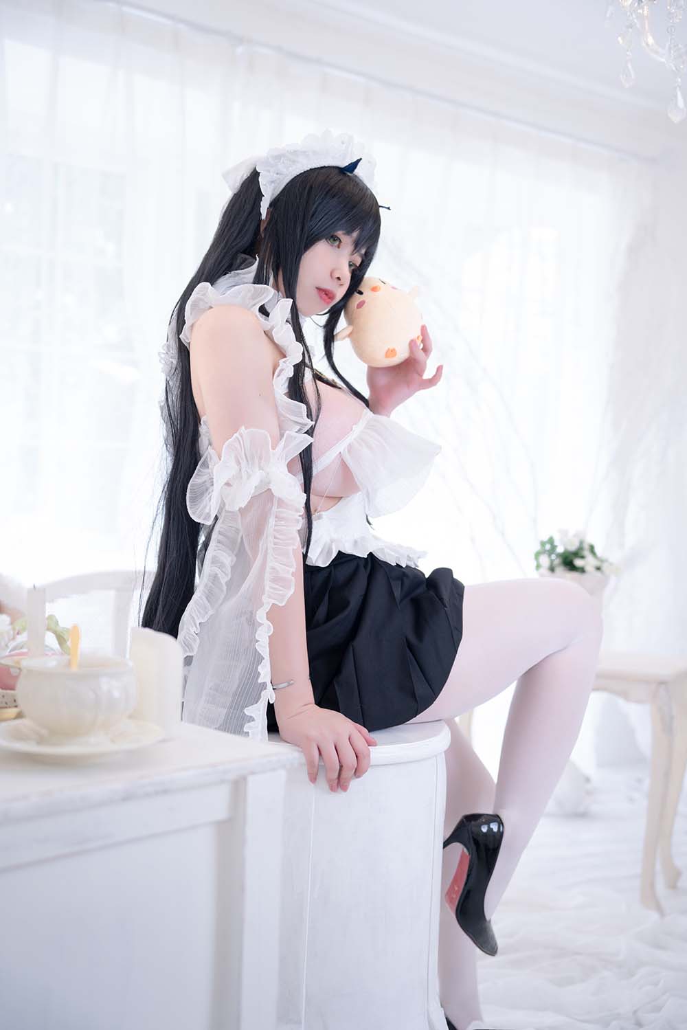 Meroko_魅瞳 – 碧蓝航线 不挠女仆没干劲的小姐姐 Cosplay-第2张