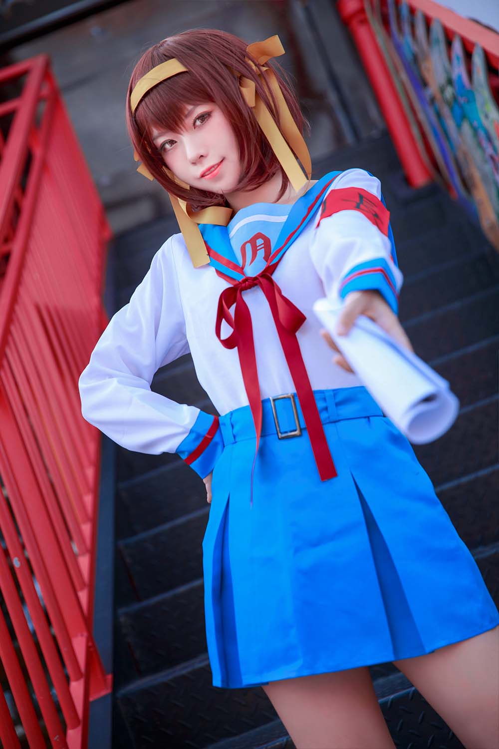 G44不会受伤 – 凉宫 制服 Cosplay-第1张