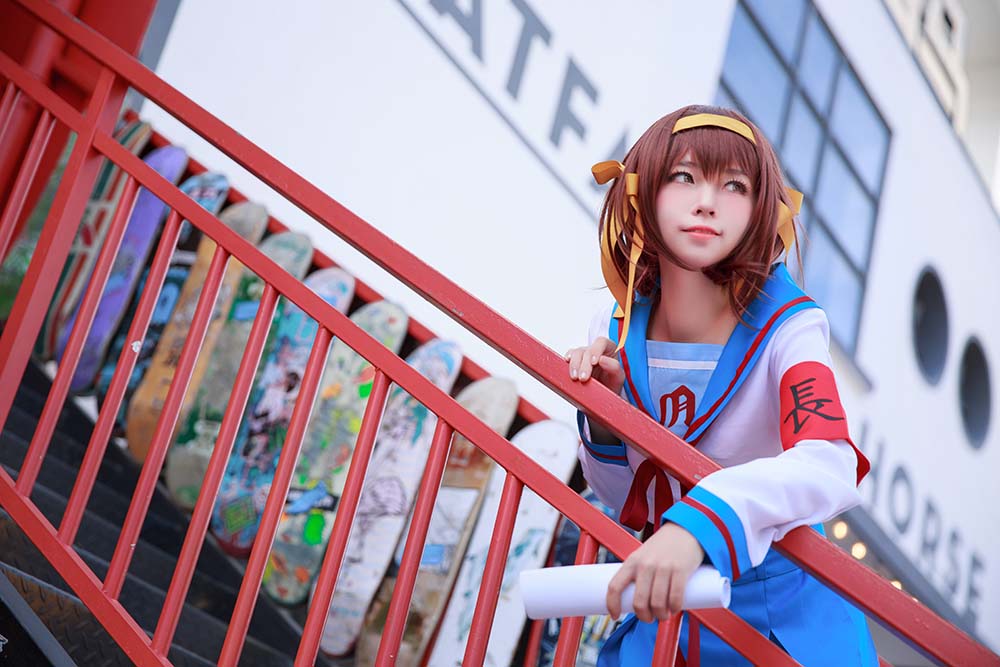 G44不会受伤 – 凉宫 制服 Cosplay-第2张