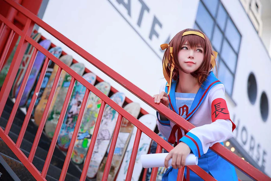 G44不会受伤 – 凉宫 制服 Cosplay-第2张