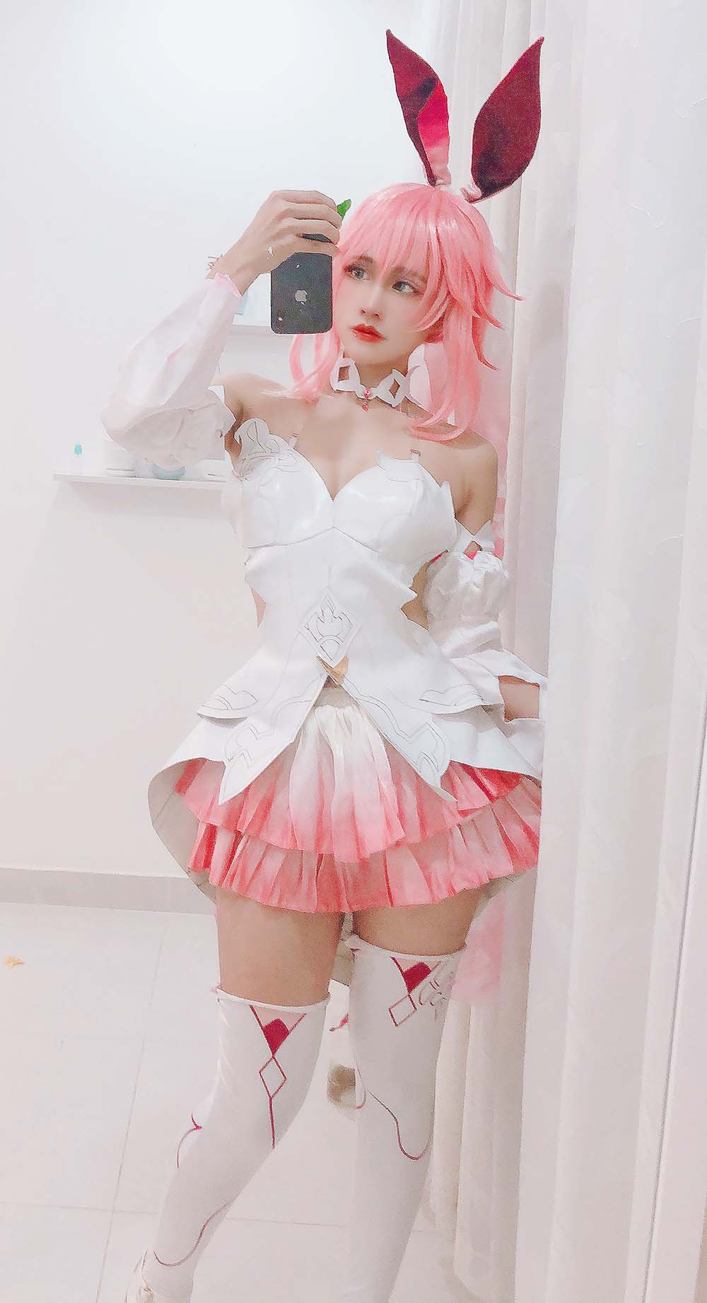 PingPing – Yae Sakura Wedding dress Cosplay-第1张
