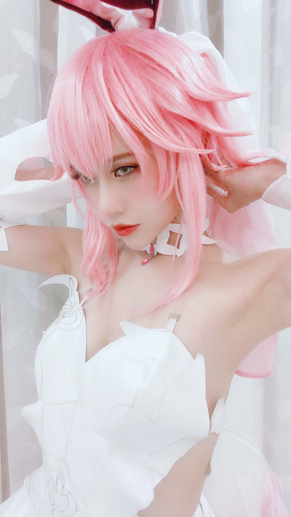 PingPing – Yae Sakura Wedding dress Cosplay-第2张