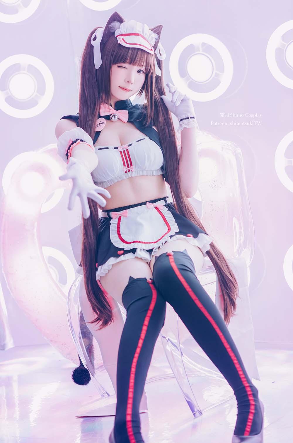 霜月shimo – 巧克力赛车服 Cosplay-第1张