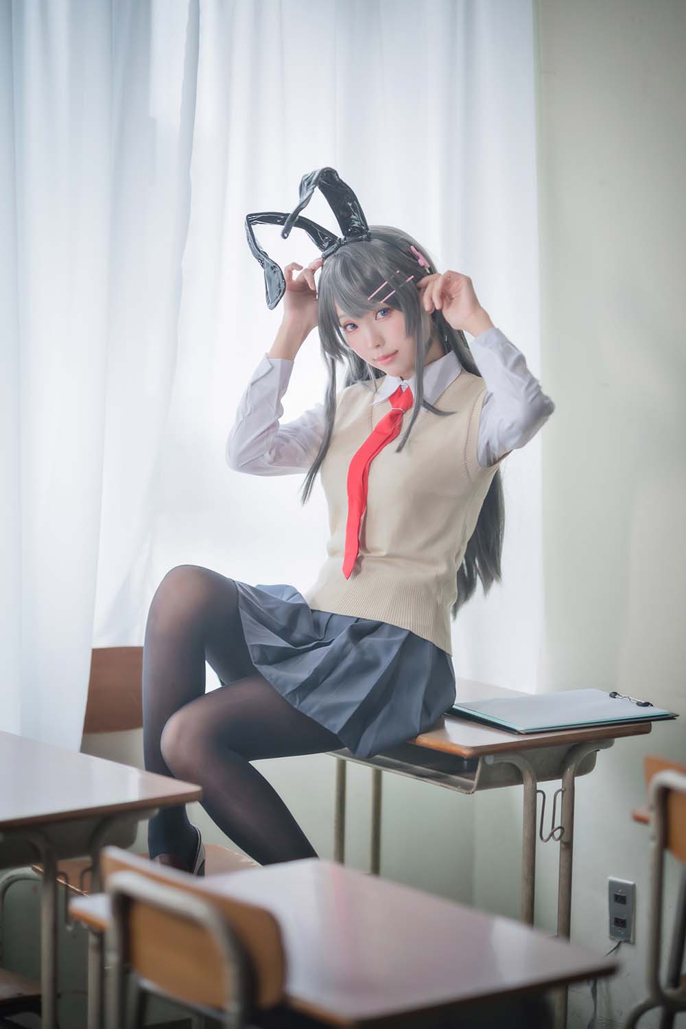 Ely_eee(ElyEE子) – 麻衣学姊 Cosplay-第2张