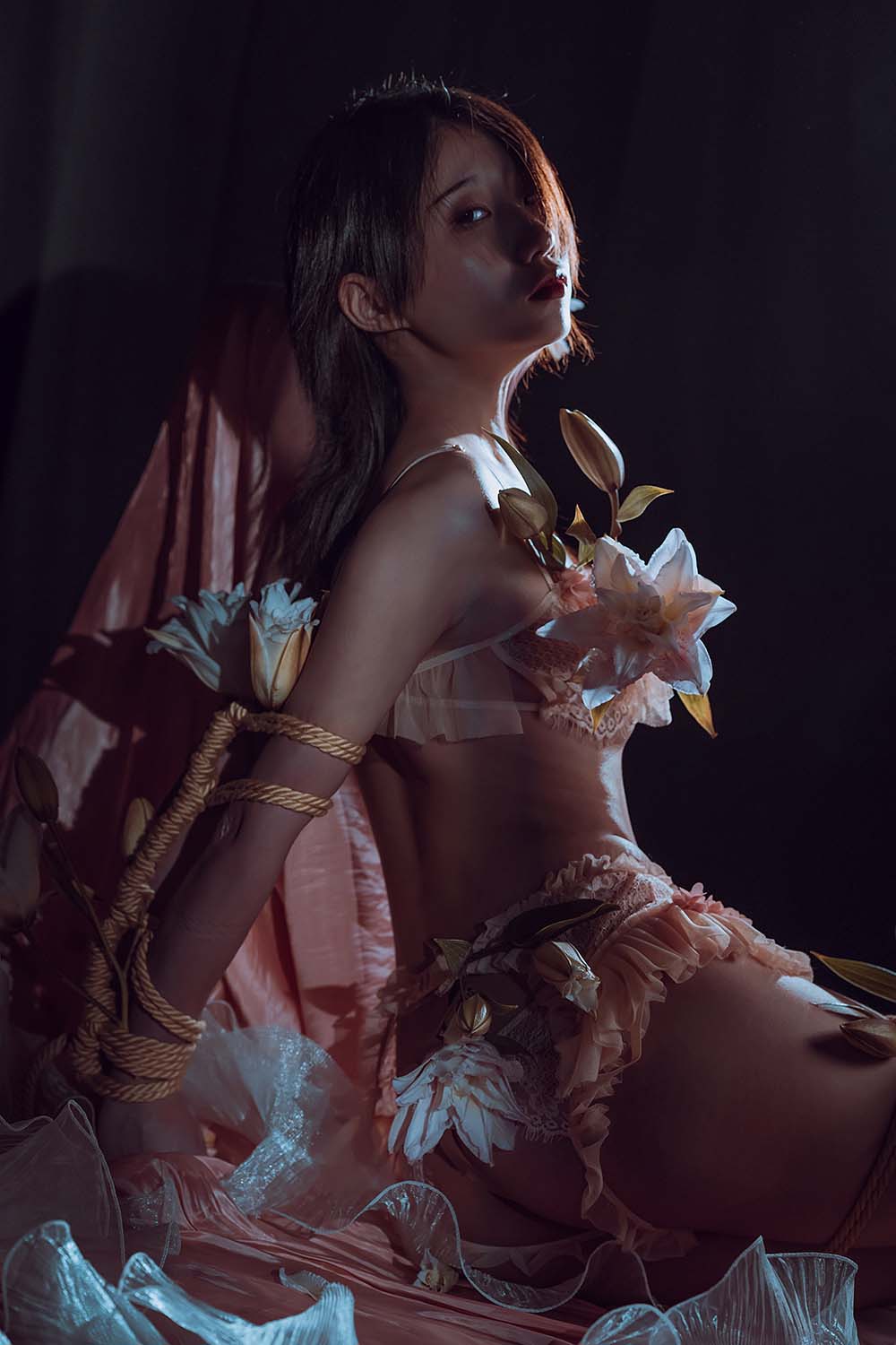 云溪溪 – 花与绳 Cosplay-第2张