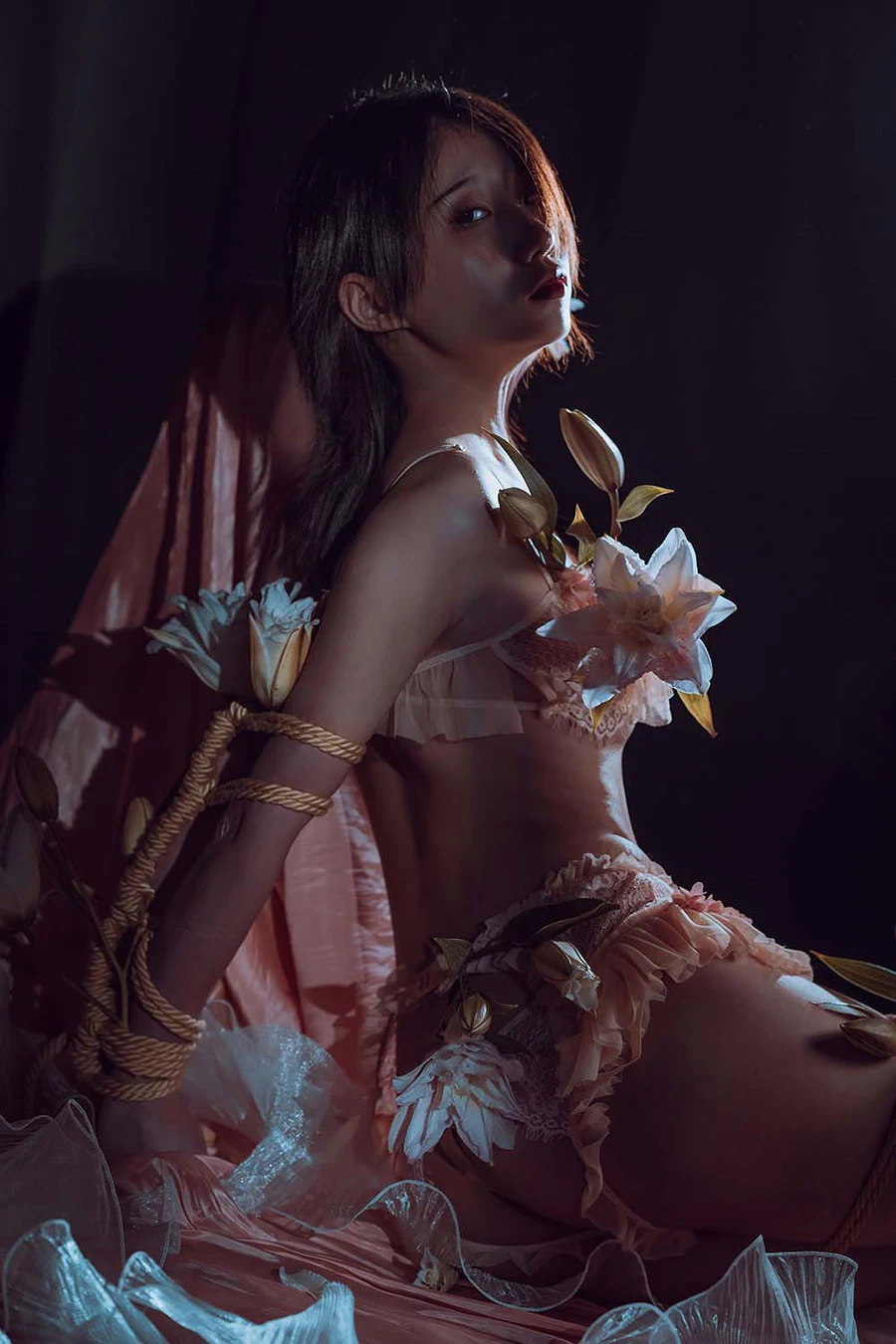 云溪溪 – 花与绳 Cosplay-第2张