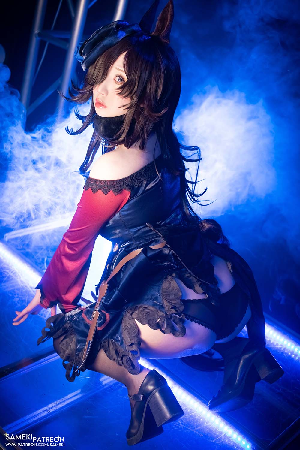 Sameki – うま娘 ライスシャワー Cosplay-第1张