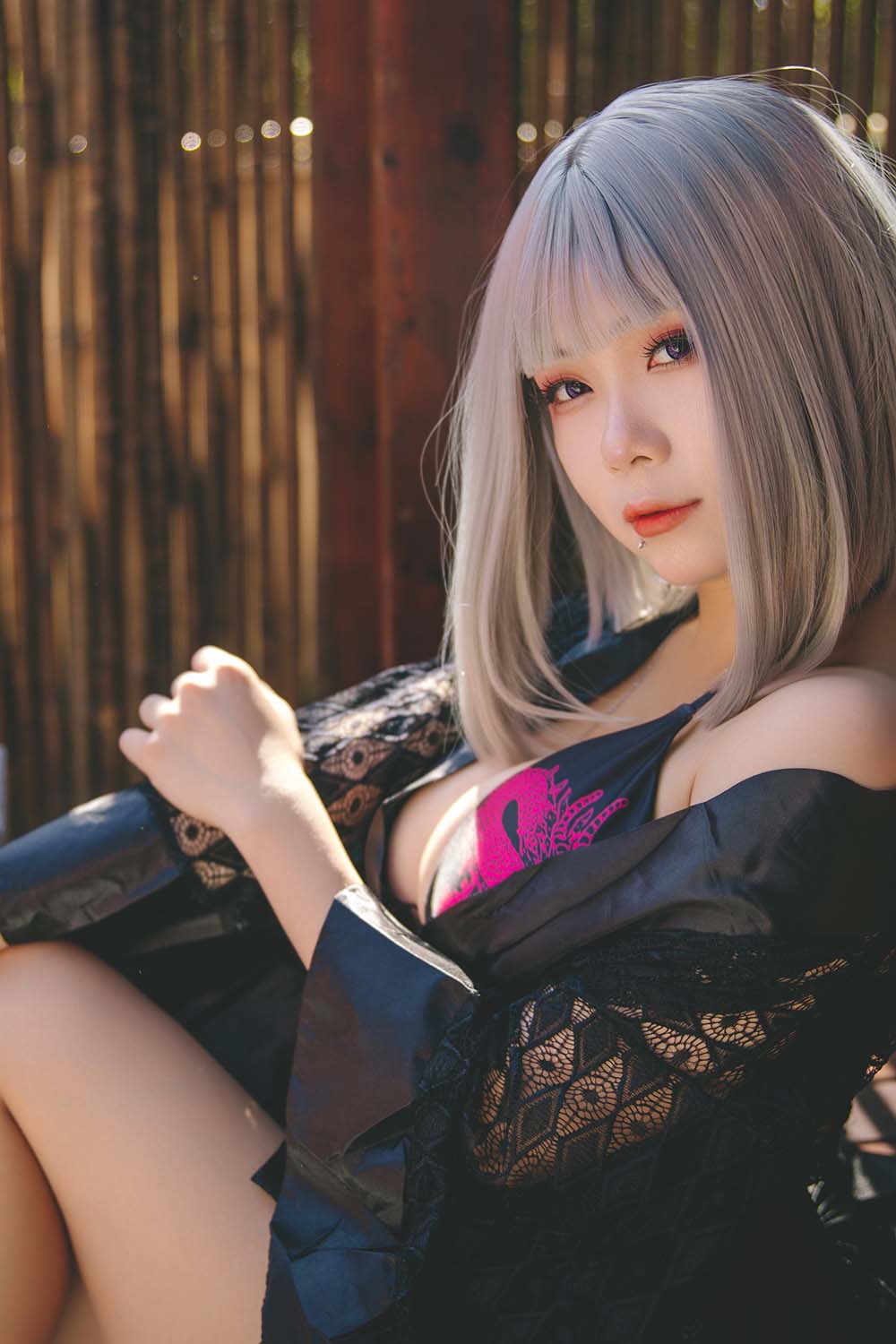 末夜787 – 五月舰长 和服 Cosplay-第2张