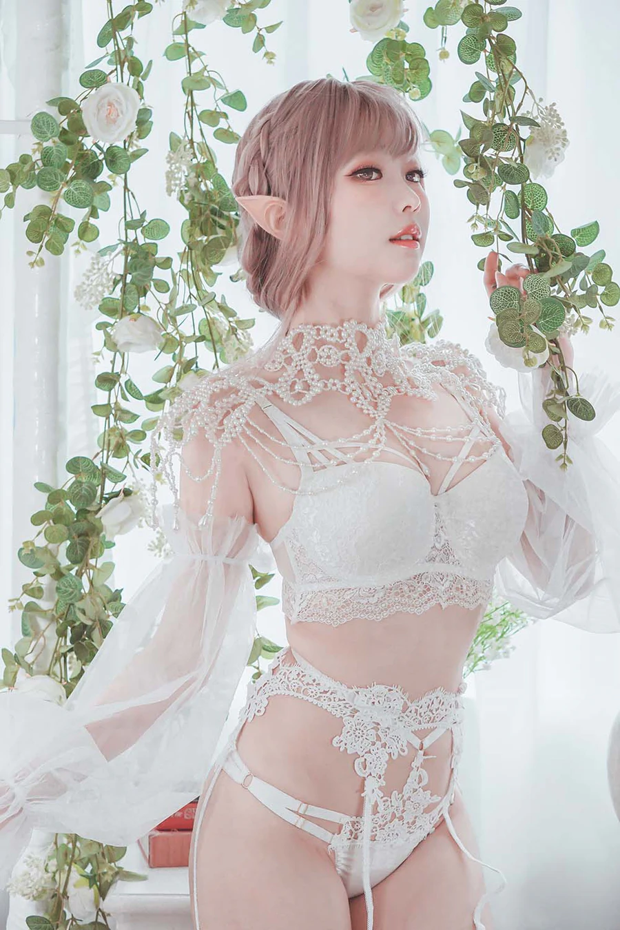 Ely_eee(ElyEE子) – Bride & Lingerie Cosplay-第1张