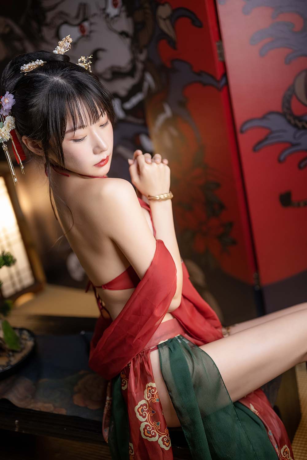 香草喵露露 – 2022春节贺图 Cosplay-第1张