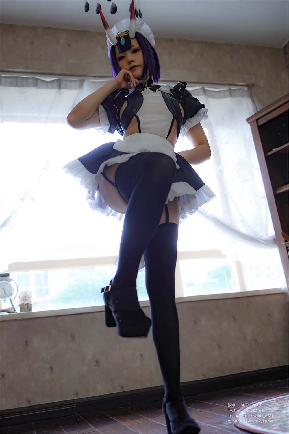 Nyako喵子 – 酒吞童子女仆 Cosplay-第2张