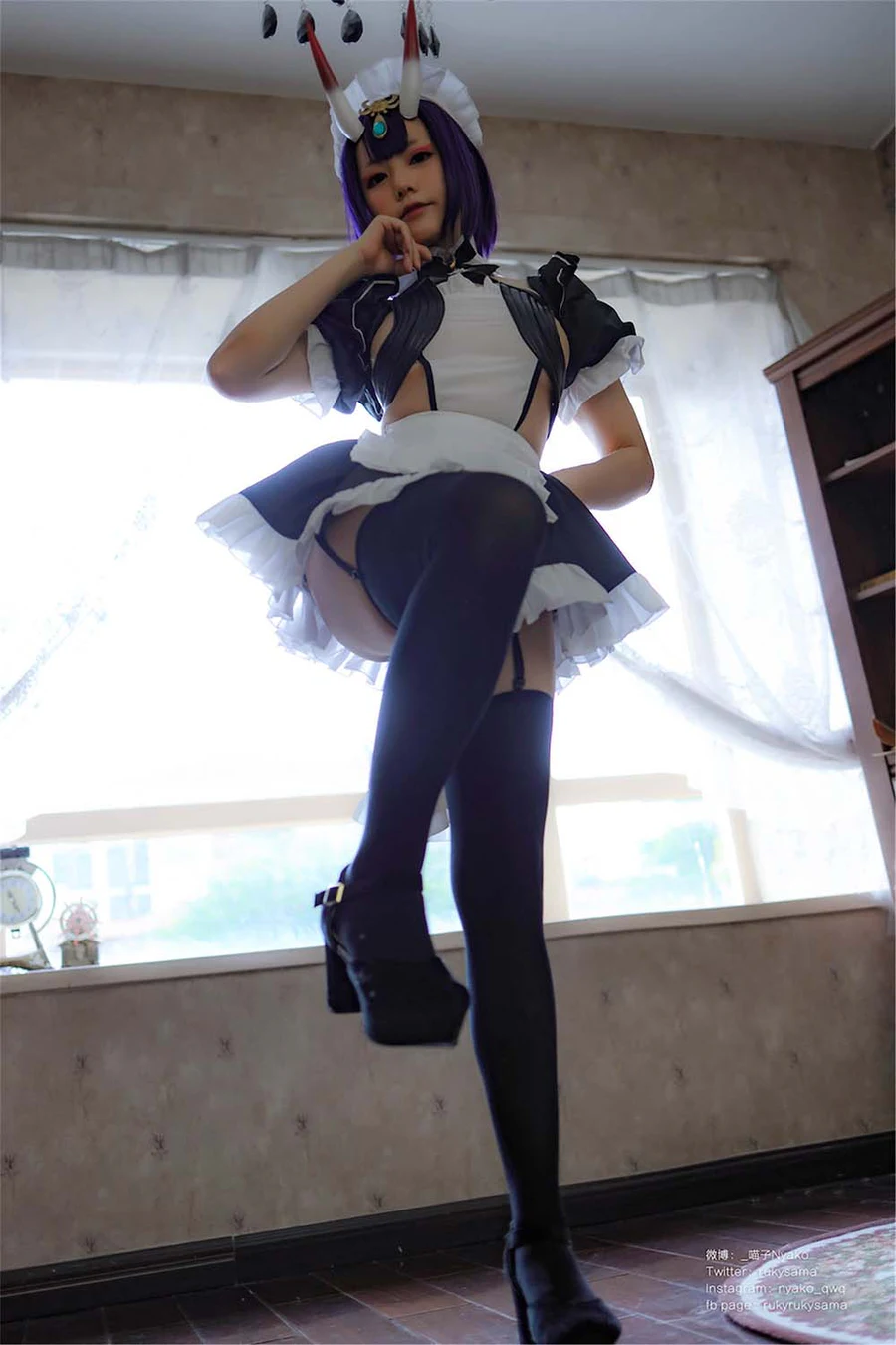 Nyako喵子 – 酒吞童子女仆 Cosplay-第2张
