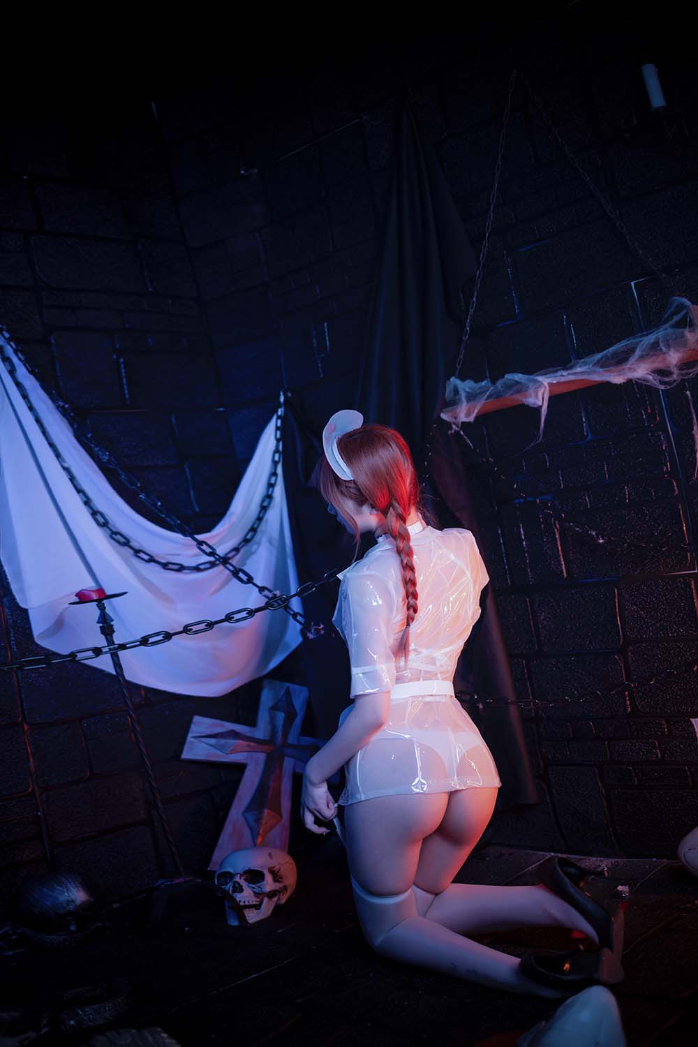 叉子宝宝 – 透明小护士 Cosplay-第1张