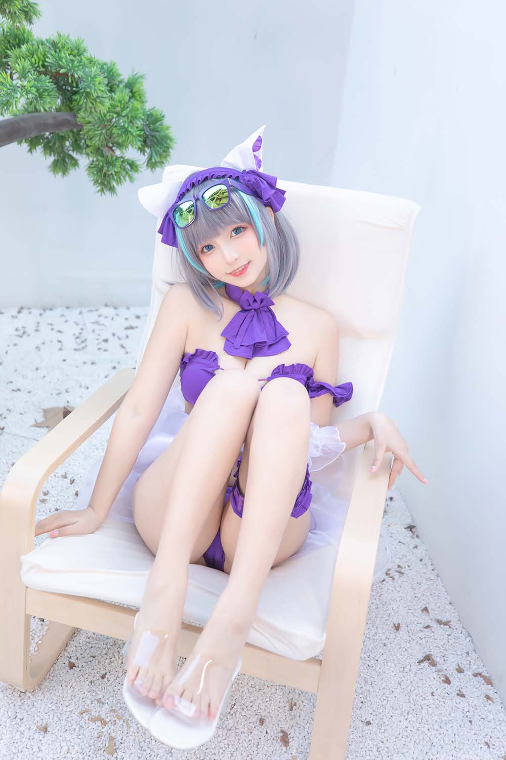 神楽板真冬-柴郡 – 纯色庭院 Cosplay-第1张