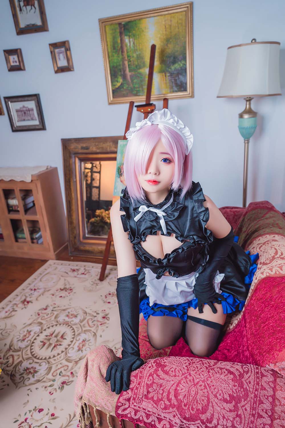 墨玉-M – 玛修女仆 Cosplay-第2张