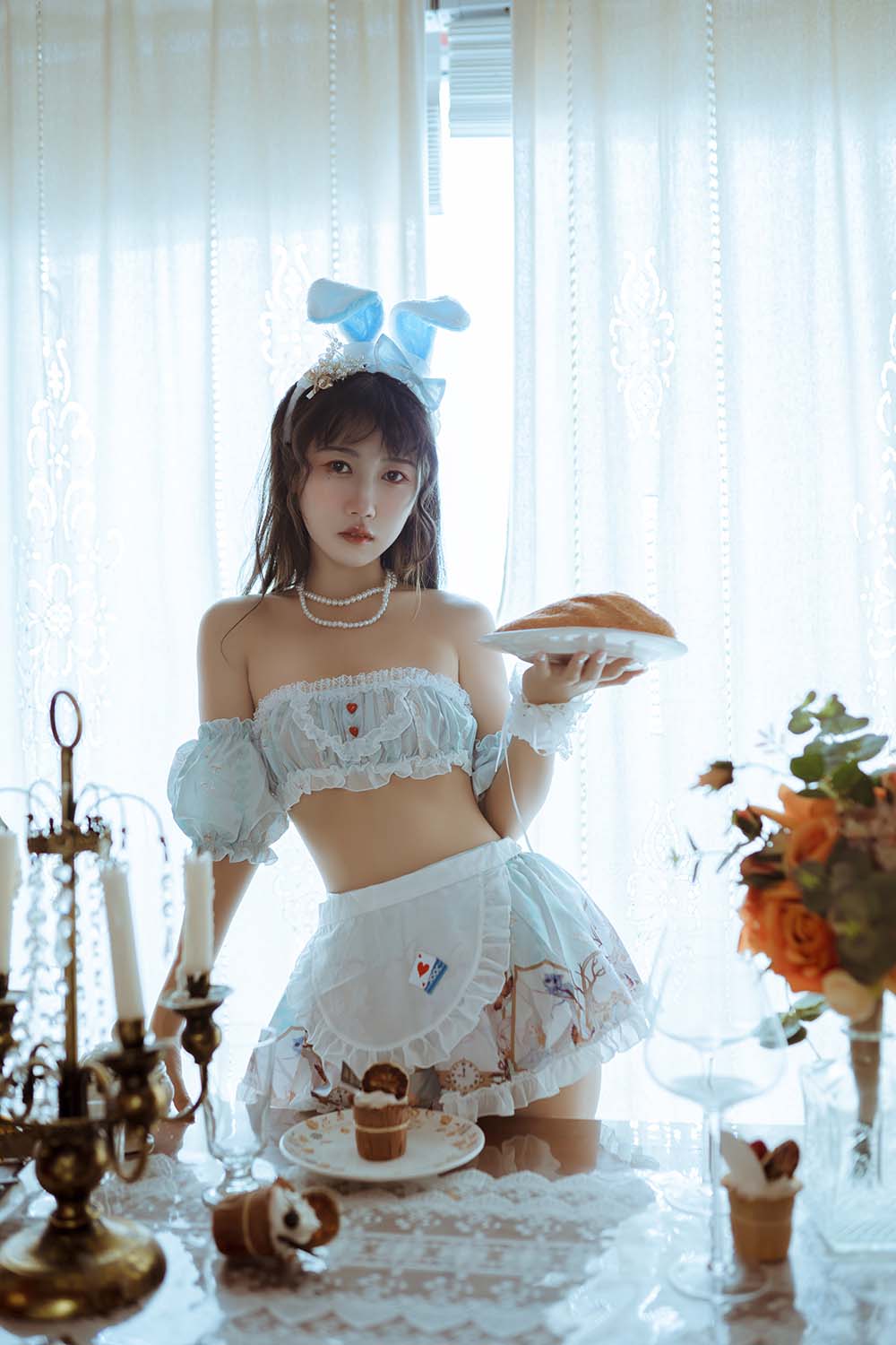 不呆猫 – 兔子女友 Cosplay-第1张