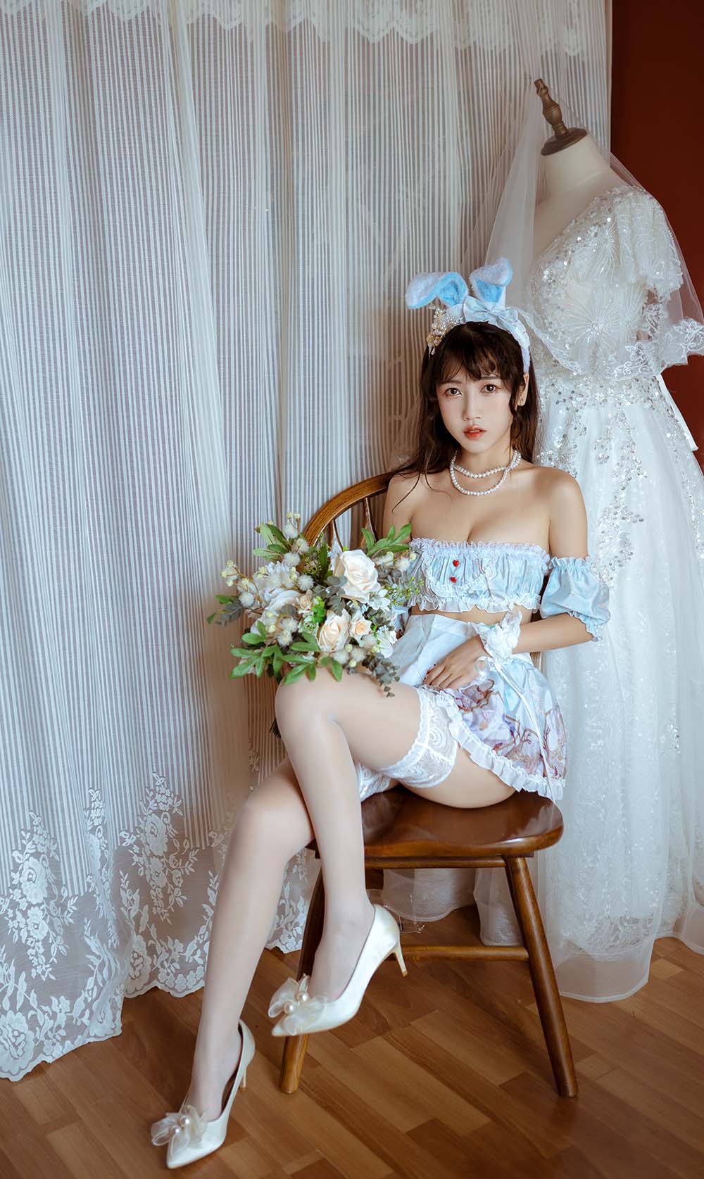 不呆猫 – 兔子女友 Cosplay-第2张