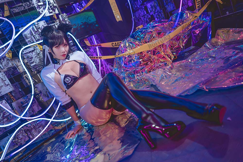 墨玉-M – 爱宕机车服 Cosplay-第2张