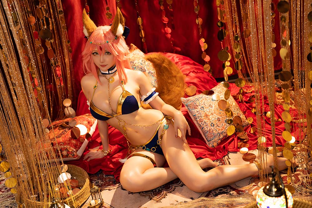 星之迟迟 – 玉藻前舞娘 Cosplay-第2张