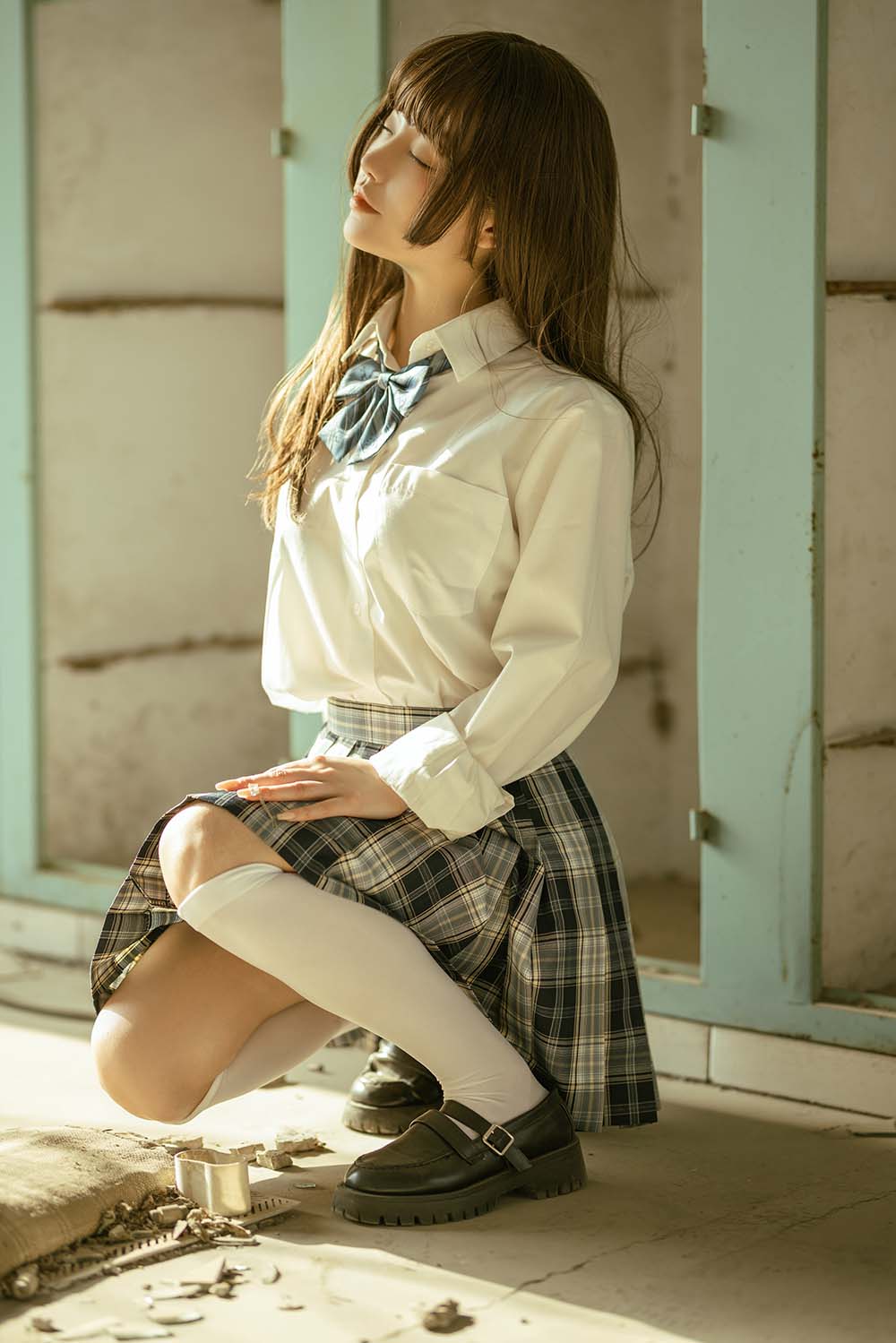 桃良阿宅 – 桃良JK Cosplay-第1张