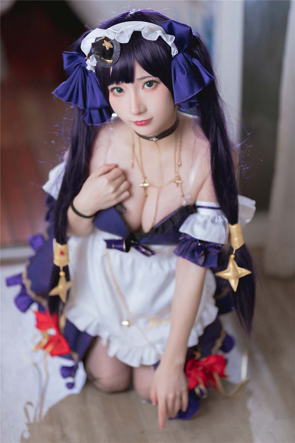 是三不是世w – 原神莫娜女仆 Cosplay-第1张