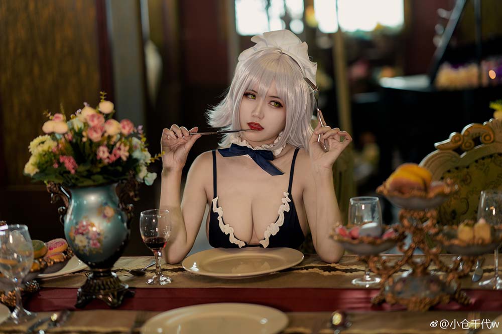 小仓千代w – 黑贞女仆 Cosplay-第1张