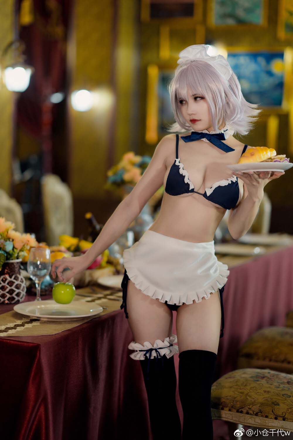 小仓千代w – 黑贞女仆 Cosplay-第2张