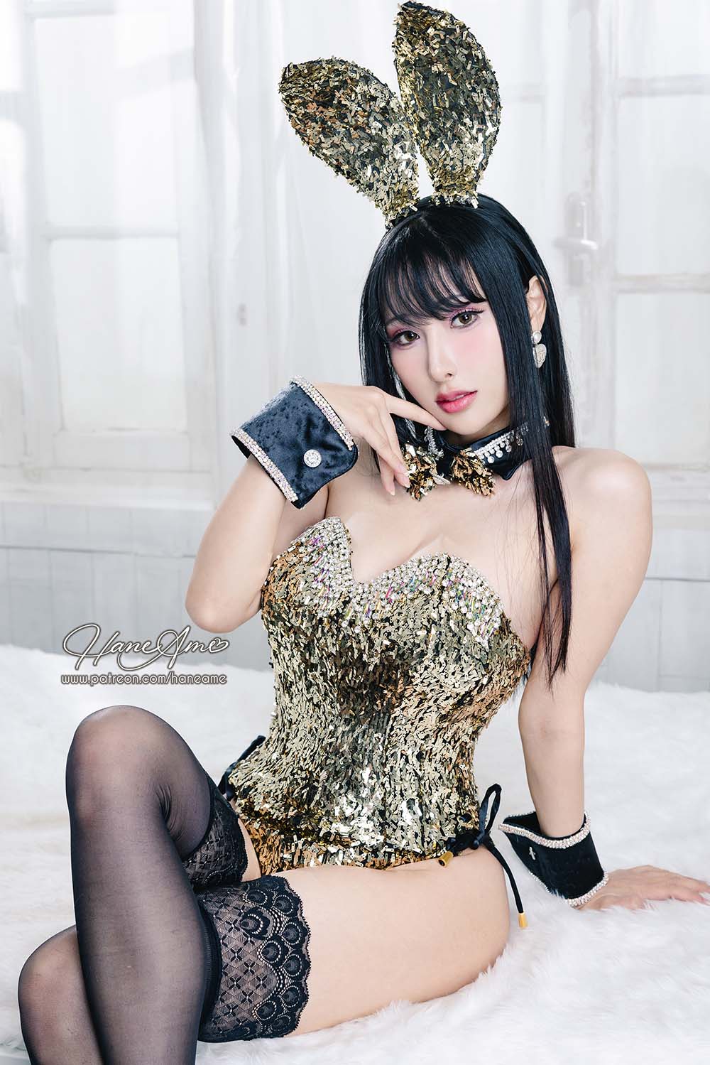 Hane Ame 雨波写真 – Original Dazzling Bunny 金炫兔女郎 Cosplay-第1张