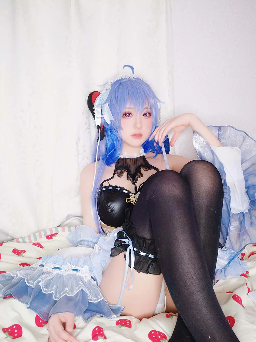 Yuki亭 – 甘雨メイド Cosplay-第2张