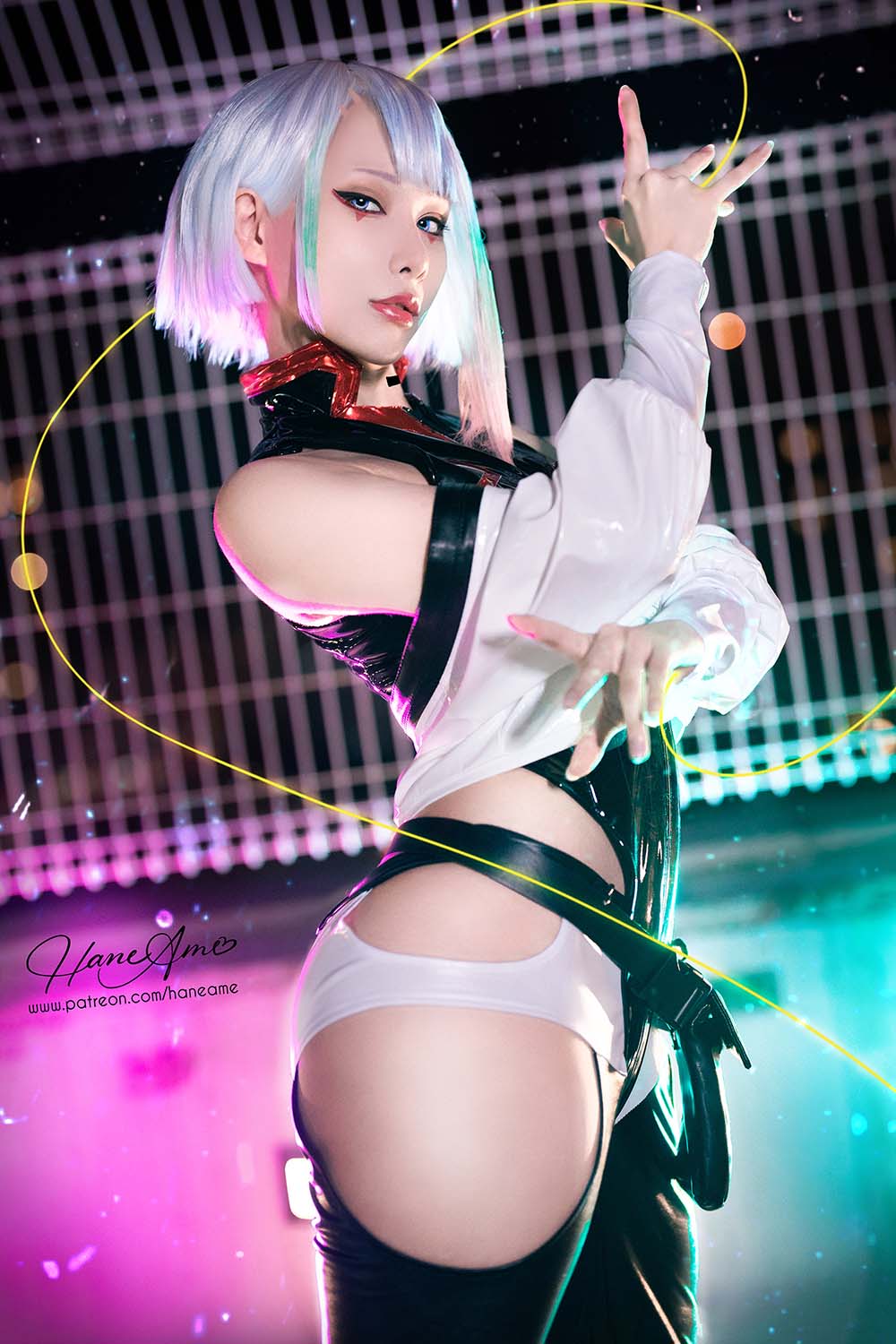 Hane Ame 雨波写真 – Cyberpunk Lucy Cosplay-第1张
