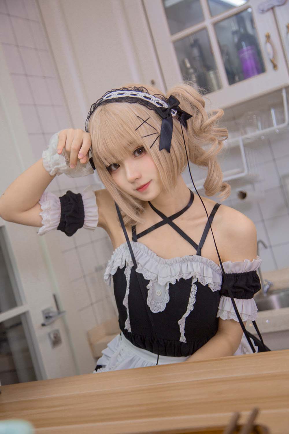 花柒Hana – 女仆 Cosplay-第2张
